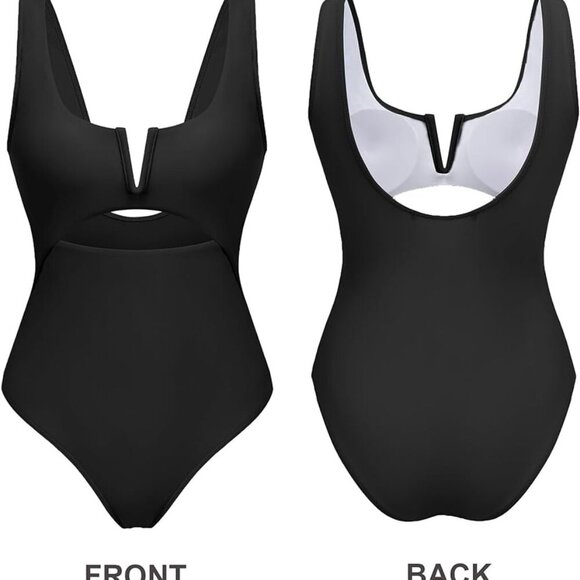 Black Cutout One-Piece Swimsuit | NWT - Picture 3 of 6